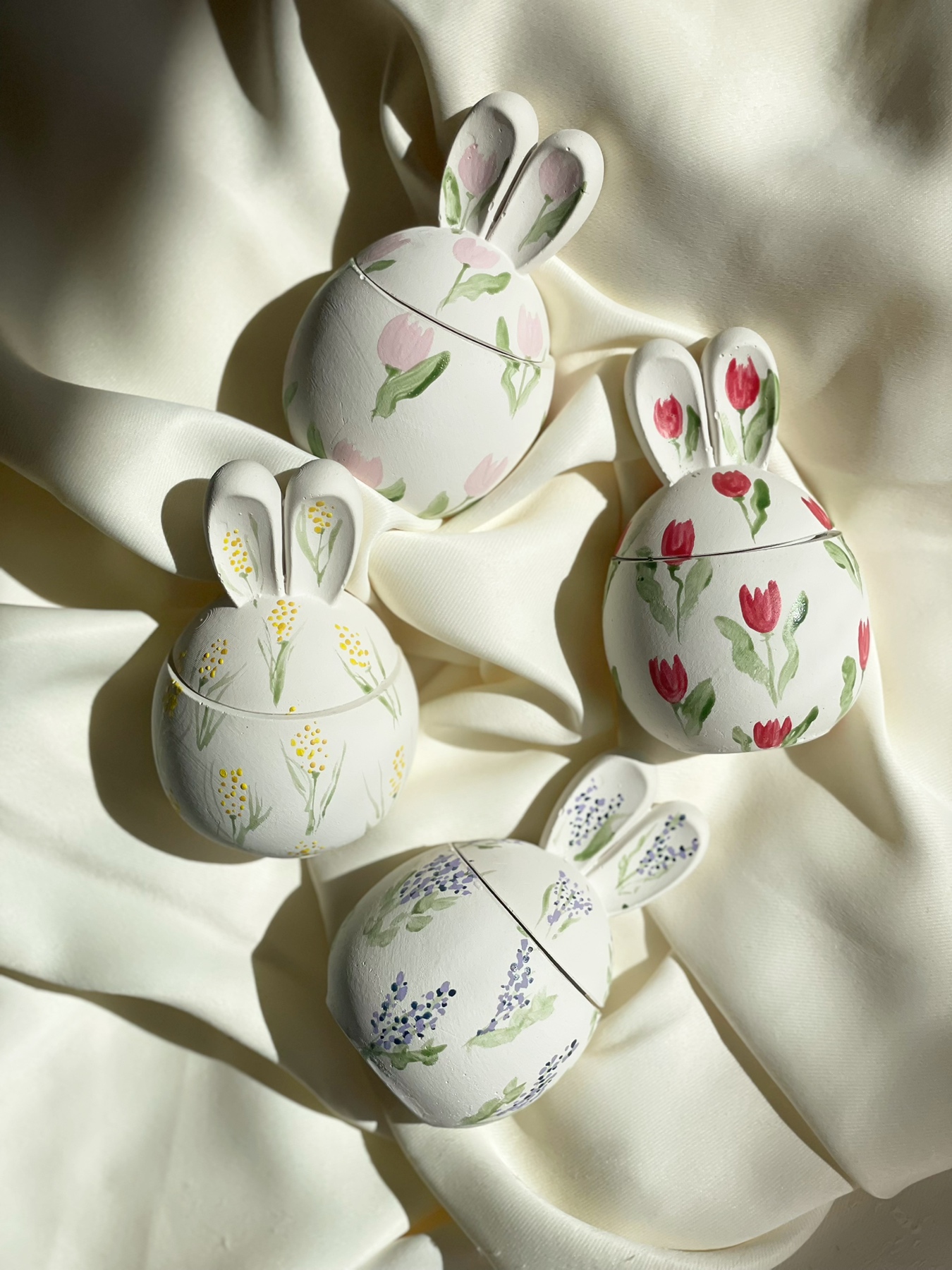 Floral Bunny Jar